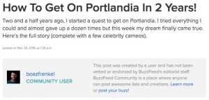 Buzzfeed Pedal powered talk show portlandia